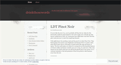 Desktop Screenshot of drinkthosewords.com